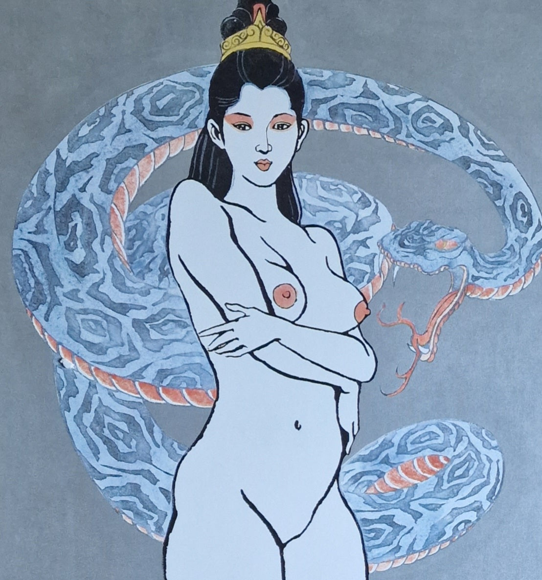Litografías (12) Bonten Taro - Colección de encantadoras bellezas tatuadas - Japón - Década de 1970-1980