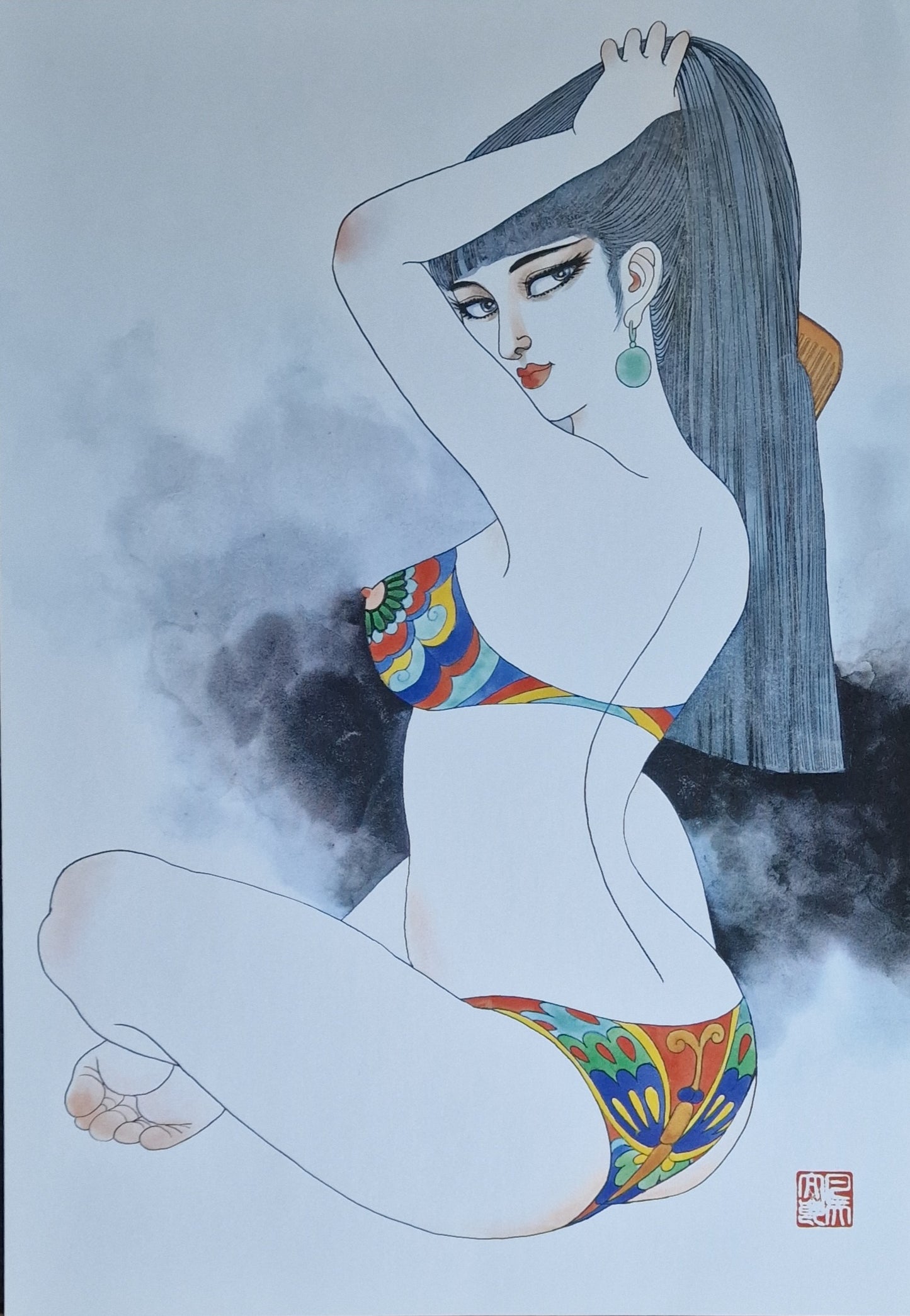 Litografías (12) Bonten Taro - Colección de encantadoras bellezas tatuadas - Japón - Década de 1970-1980