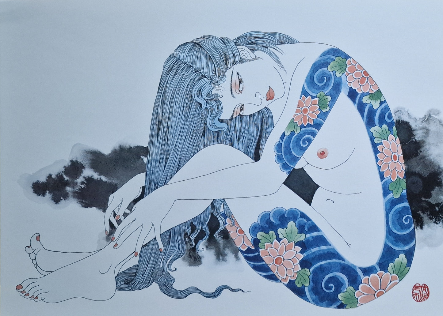 Litografías (12) Bonten Taro - Colección de encantadoras bellezas tatuadas - Japón - Década de 1970-1980