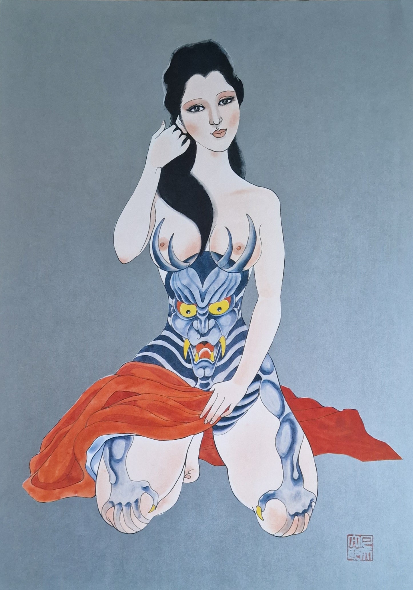 Litografías (12) Bonten Taro - Colección de encantadoras bellezas tatuadas - Japón - Década de 1970-1980