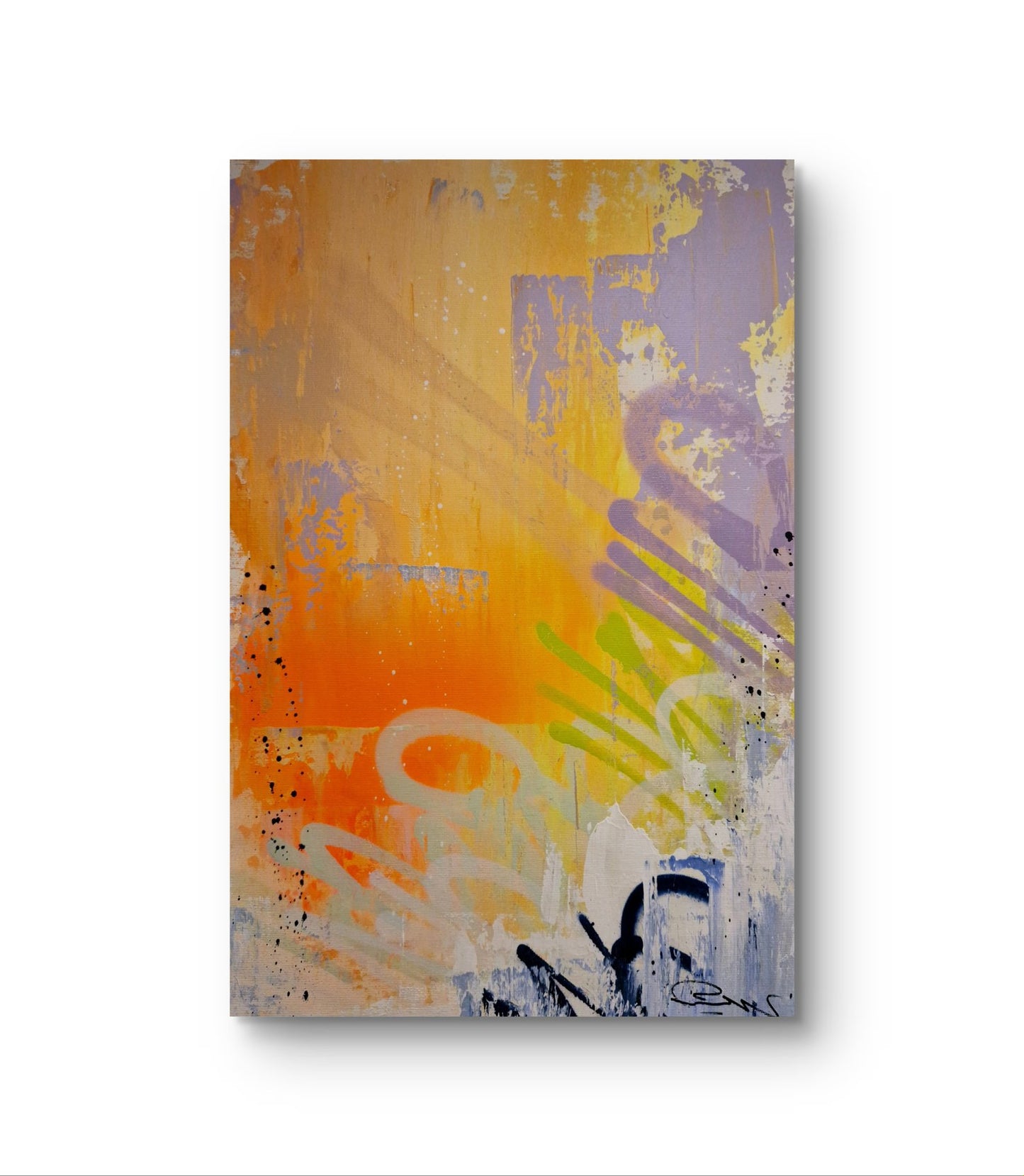Mr Oreke - FRESH PAINT - Acrylic and spray paint on cotton canvas