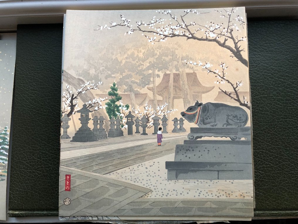 Original Woodblock Print - Tomikichiro Tokuriki - Thirty Views of the Capital Kyoto - Complete Series - Japan - 1931