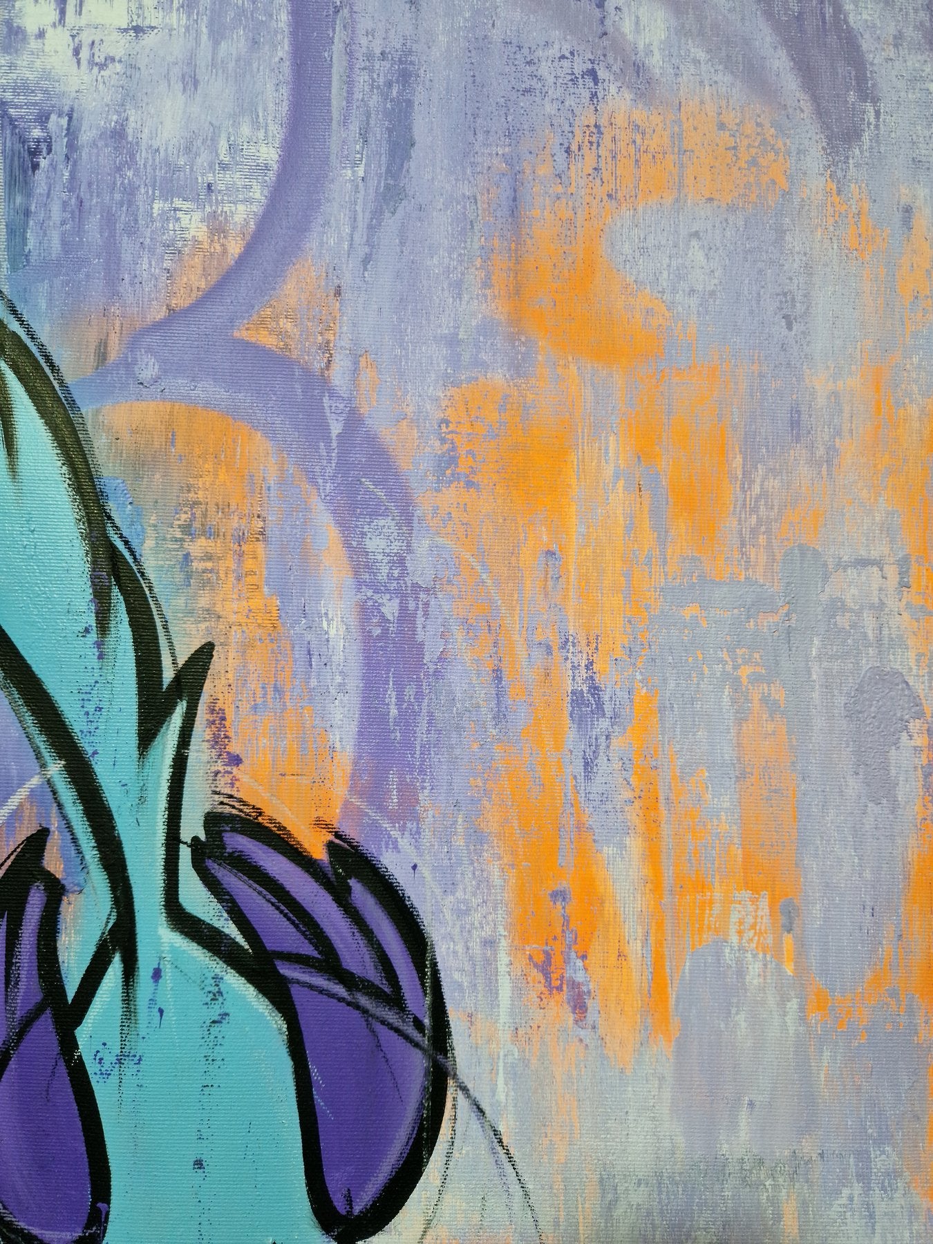 Mr Oreke - CALIFORNIA BIRD - Acrylic on cotton canvas