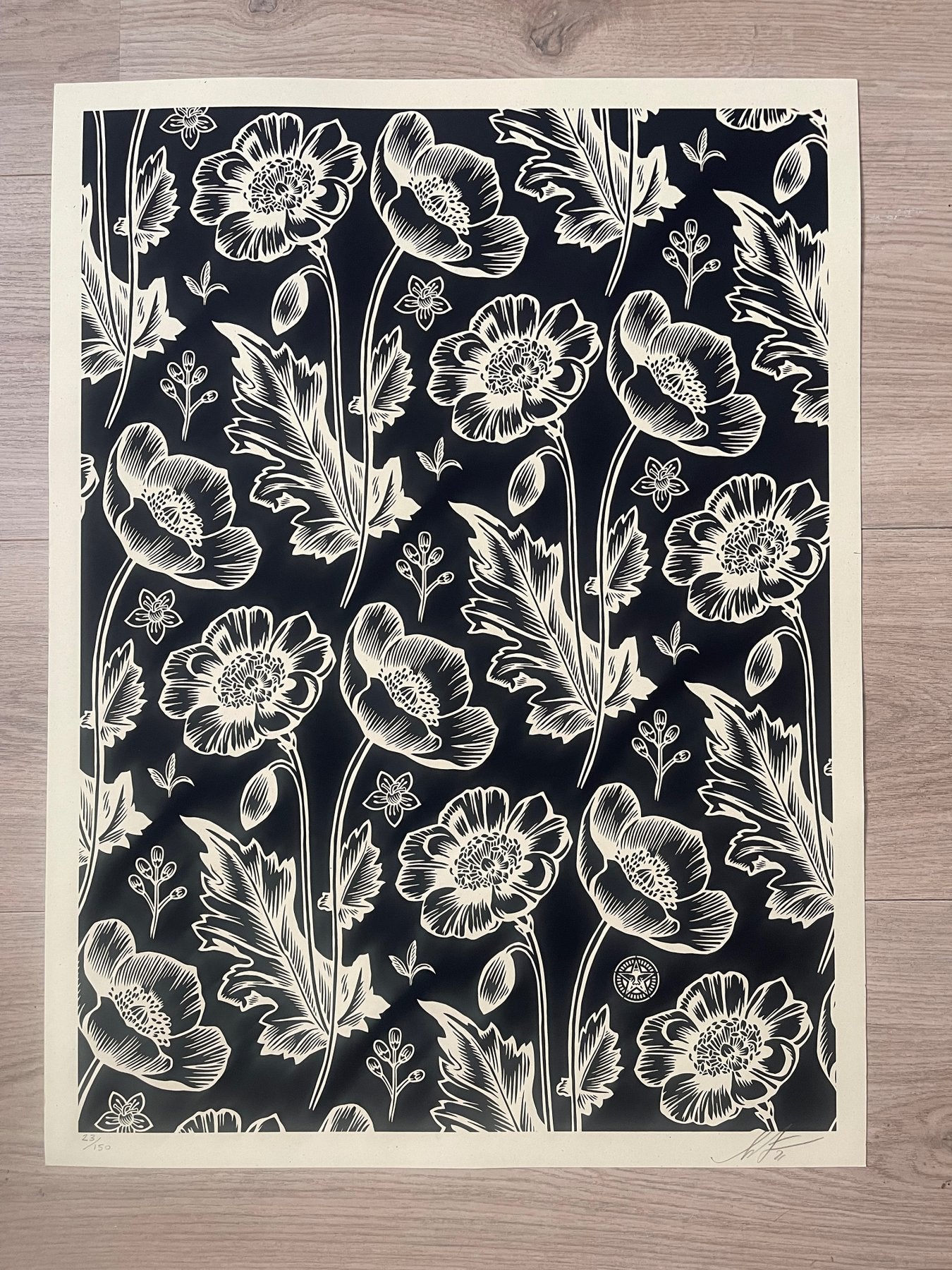 Shepard Fairey - Sedation In Bloom - Signed - Numbered edition of only 150 - 2021