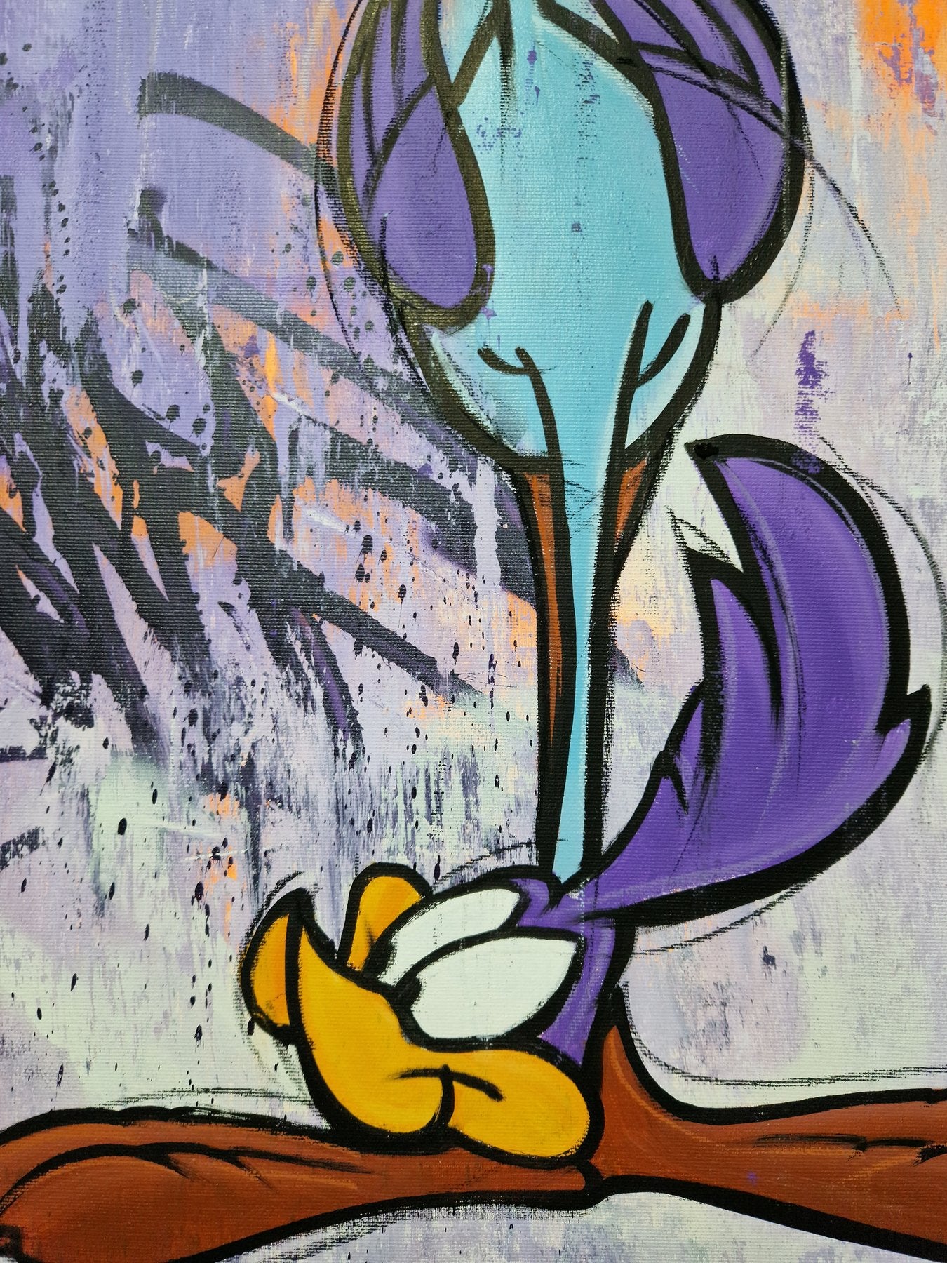 Mr Oreke - CALIFORNIA BIRD - Acrylic on cotton canvas