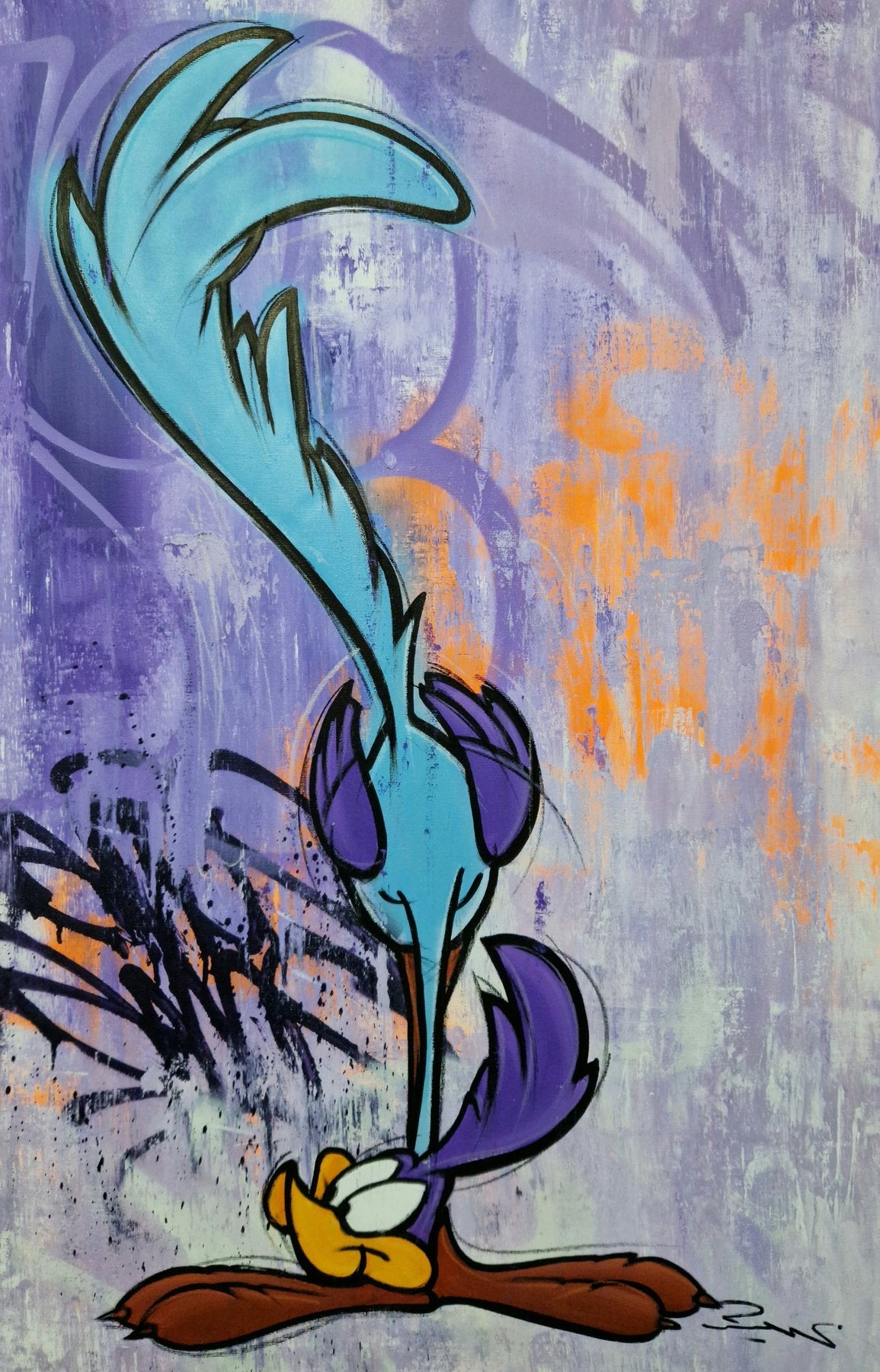 Mr Oreke - CALIFORNIA BIRD - Acrylic on cotton canvas