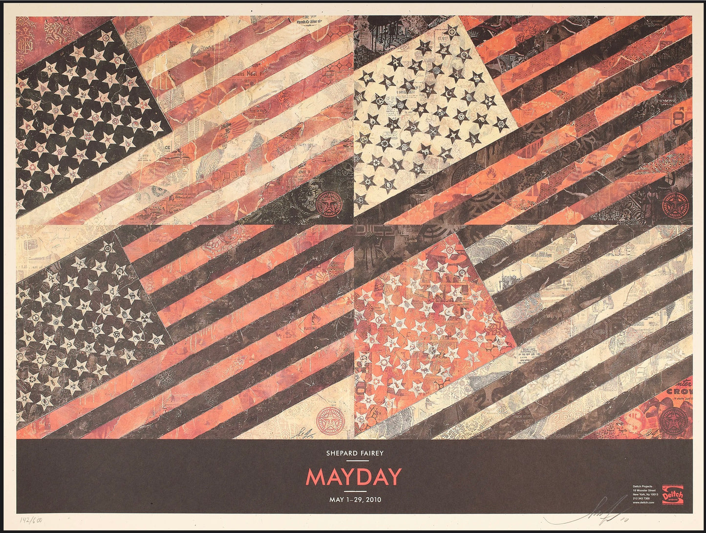 Bandera del Primero de Mayo de 2010 de Shepard Fairey