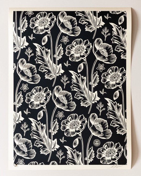 Shepard Fairey - Sedation In Bloom - Signed - Numbered edition of only 150 - 2021