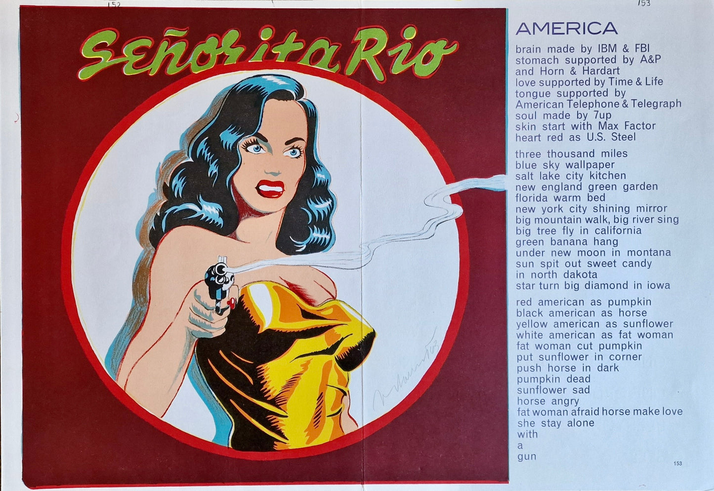 Mel Ramos - Señorita Rio - Lithograph printed in colours - Numbered edition of 100 - 1963