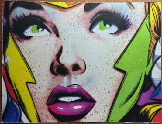 Chris Boyle "Look at Me" - Unique Hand-Finished Print