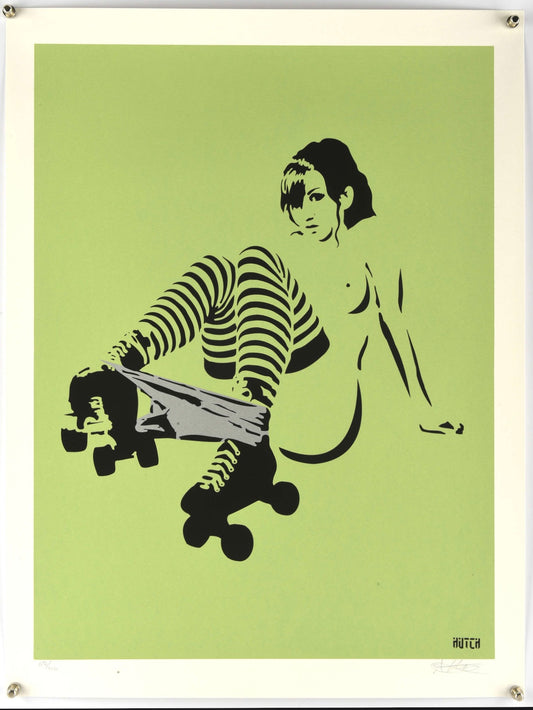 Hutch, Rollergirl (Green / Silver) - Limited and signed edition