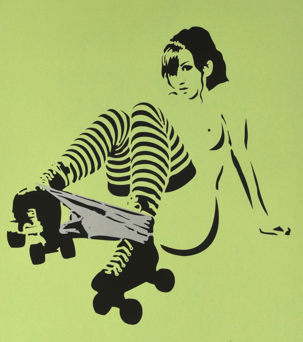 Hutch, Rollergirl (Green / Silver) - Limited and signed edition