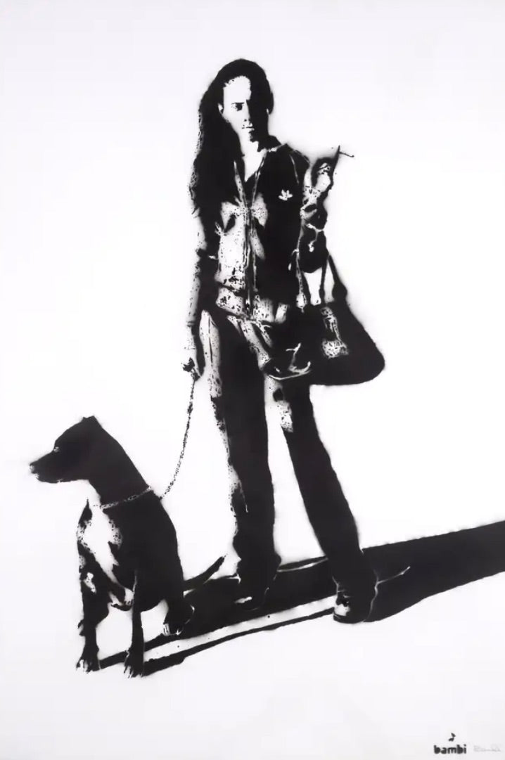 Bambi – I Believe in Angels (2011) - Stencil and spray paint