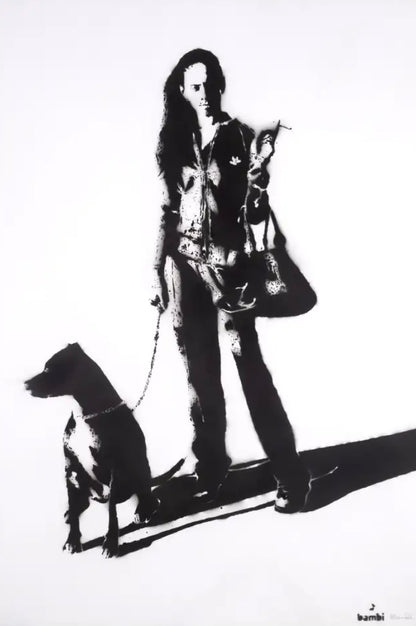 Bambi – I Believe in Angels (2011) - Stencil and spray paint