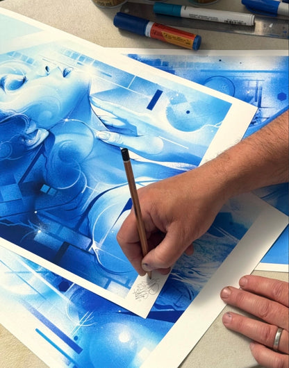 Mr Cenz – Blue Print - Box Set of 3 giclée prints - Exclusive Limited Edition of 30