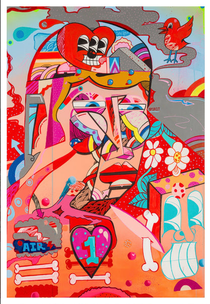Sickboy "Touching the Times"  - Acrylic on canvas (2014)